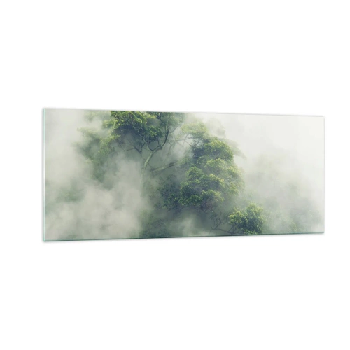 Cuadro sobre vidrio - Impresiones sobre Vidrio - Envuelto en niebla - 100x40 cm