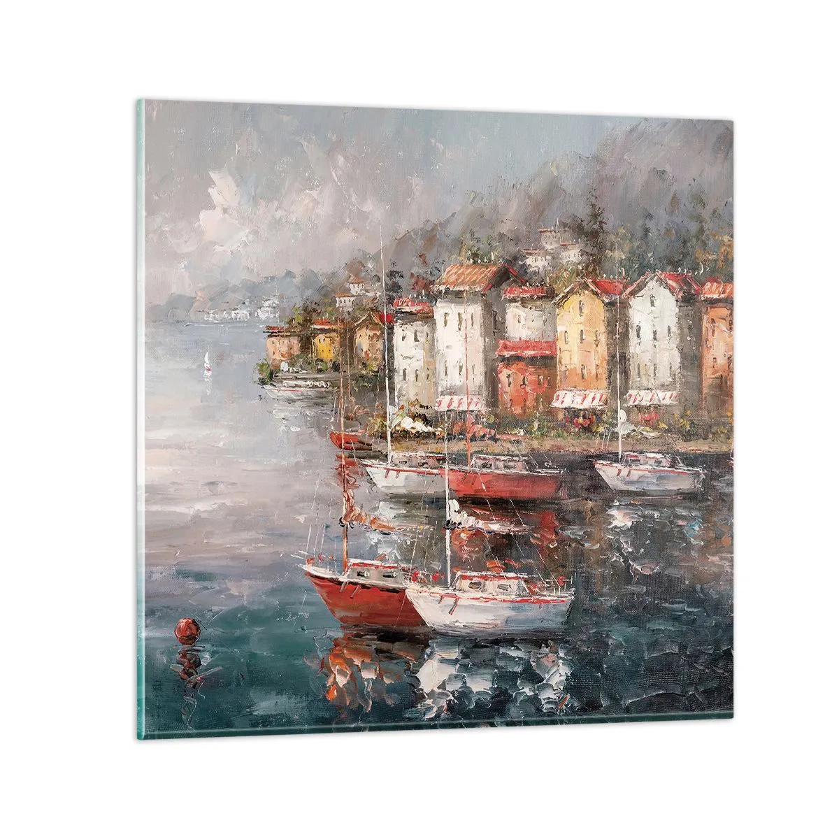 Cuadro sobre vidrio - Impresiones sobre Vidrio - Un refugio romántico - 70x70 cm