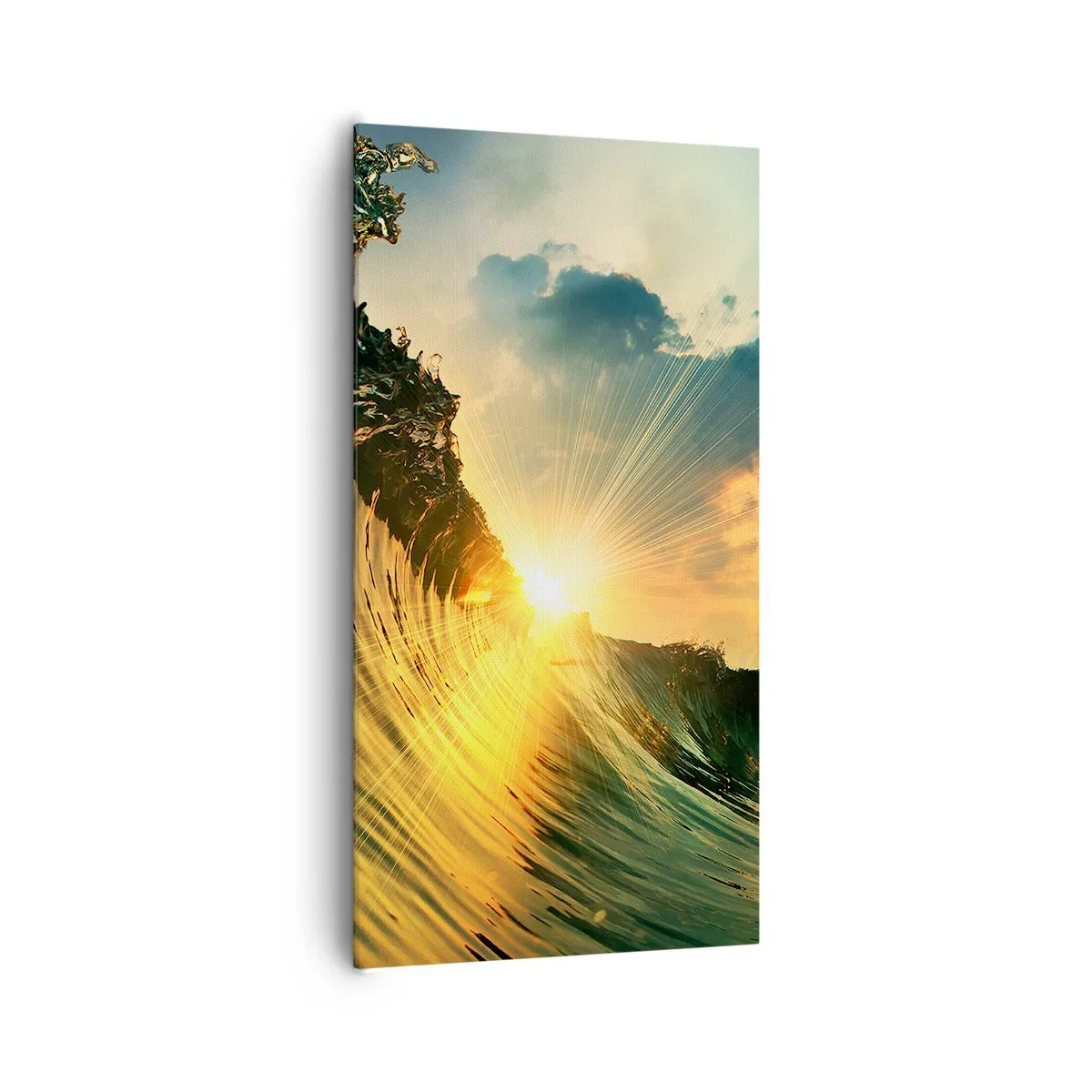 Cuadro sobre lienzo - Impresión de Imagen - Surfer, ¿dónde estás? - 65x120 cm