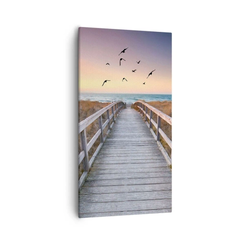 Cuadro sobre lienzo - Impresión de Imagen - Camino a lo desconocido - 55x100 cm