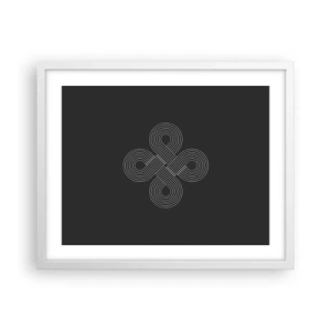 Póster en marco blanco - El espíritu celta - 50x40 cm