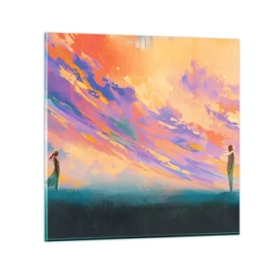 Cuadro sobre vidrio - Impresiones sobre Vidrio - Fuerza de atracción - 70x70 cm