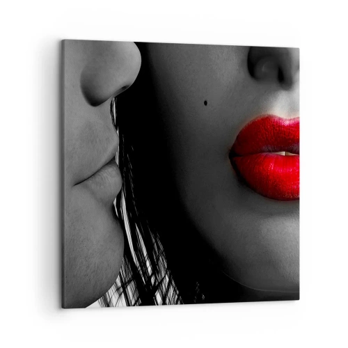 Cuadro sobre lienzo - Impresión de Imagen - Cara a cara  - 50x50 cm