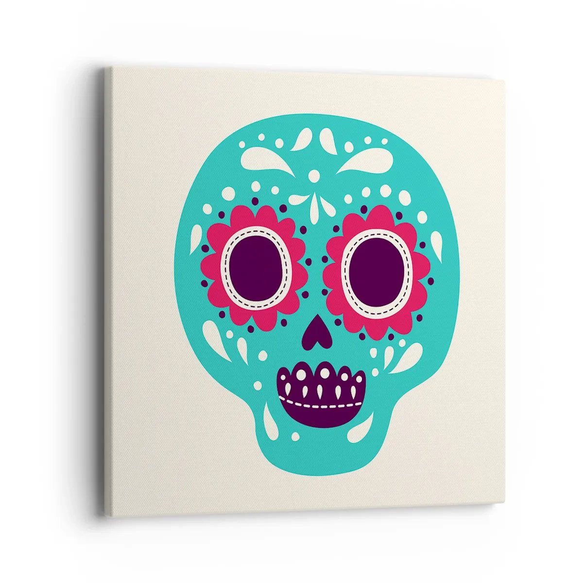 Cuadro sobre lienzo - Impresión de Imagen - La vida: diversión hasta la muerte - 40x40 cm