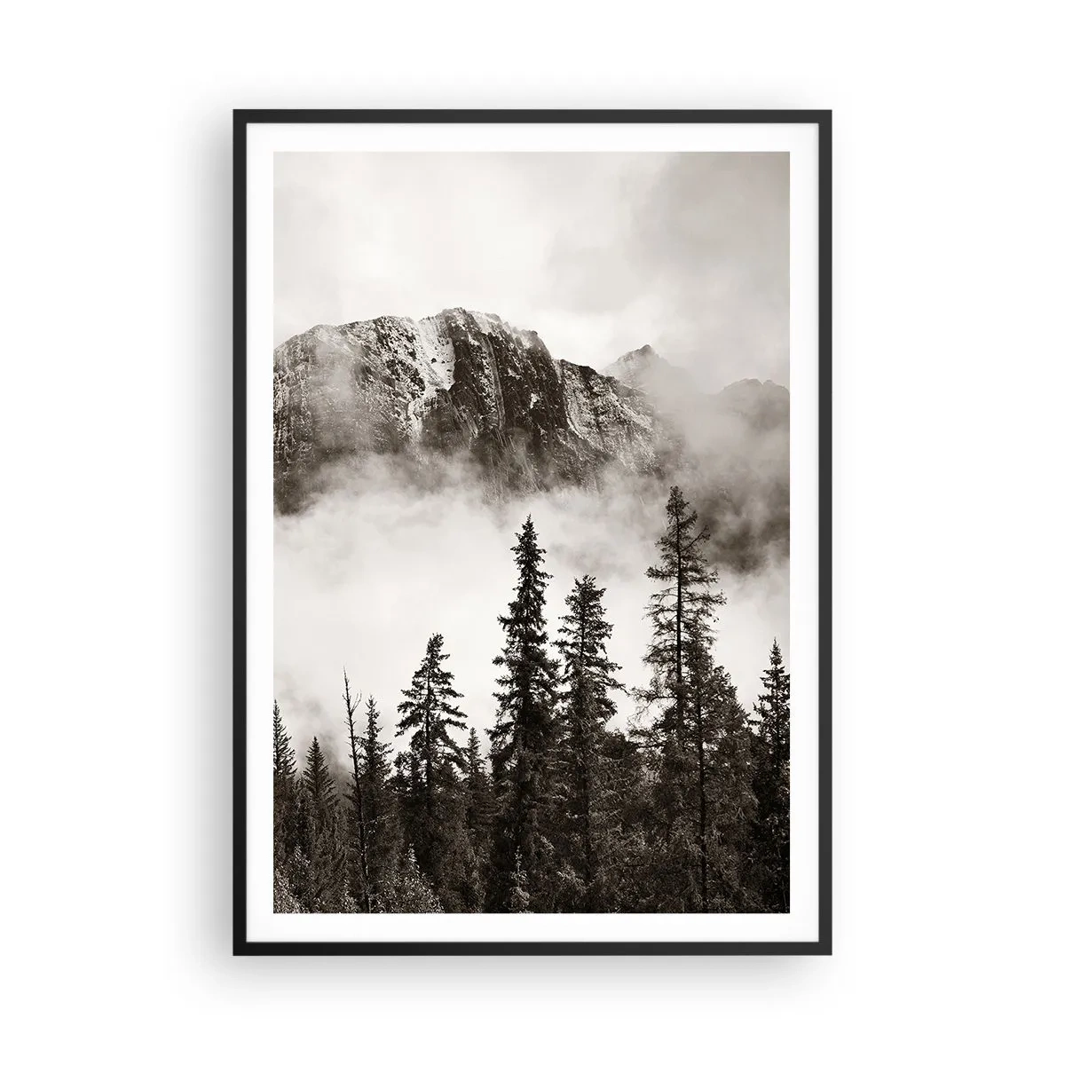 Póster en marco negro - Gobernante de granito - 70x100 cm