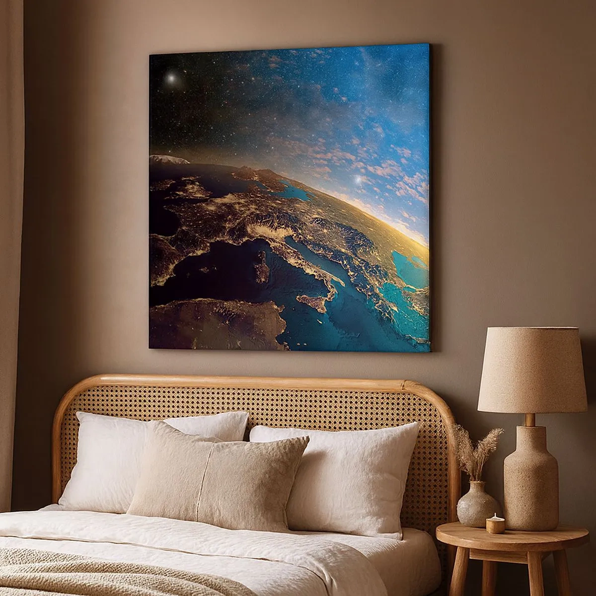 Cuadro sobre lienzo - Impresión de Imagen - Mirémonos a nosotros mismos desde la distancia - 30x30 cm