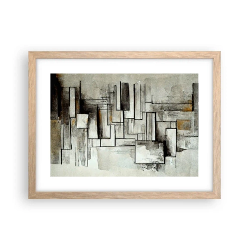 Póster en marco roble claro - El poder de la sencillez - 40x30 cm