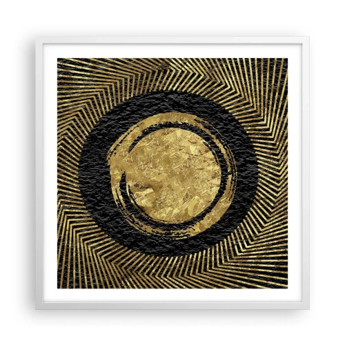 Póster en marco blanco - Composición glamour - 60x60 cm