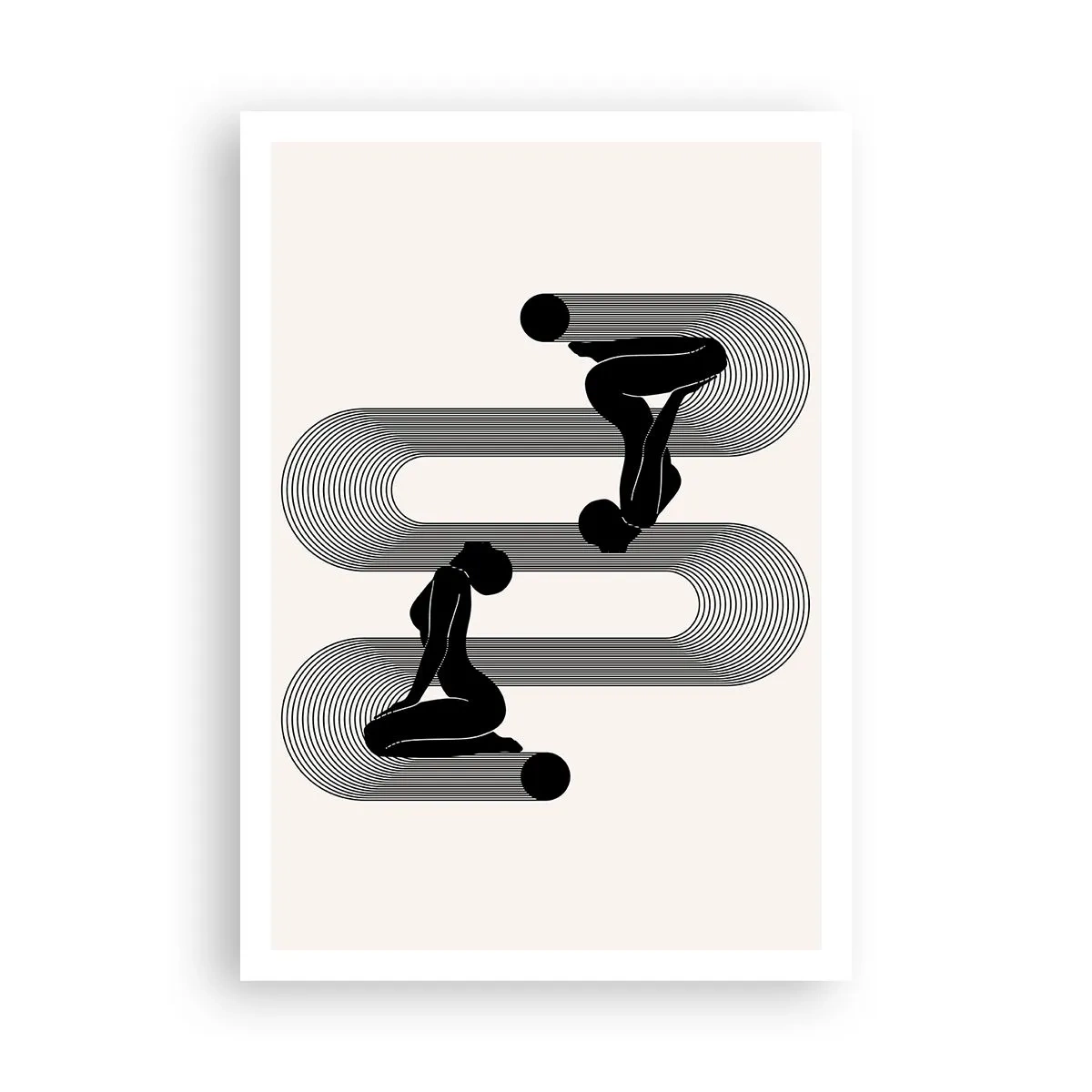 Póster - Simetría sensual - 70x100 cm