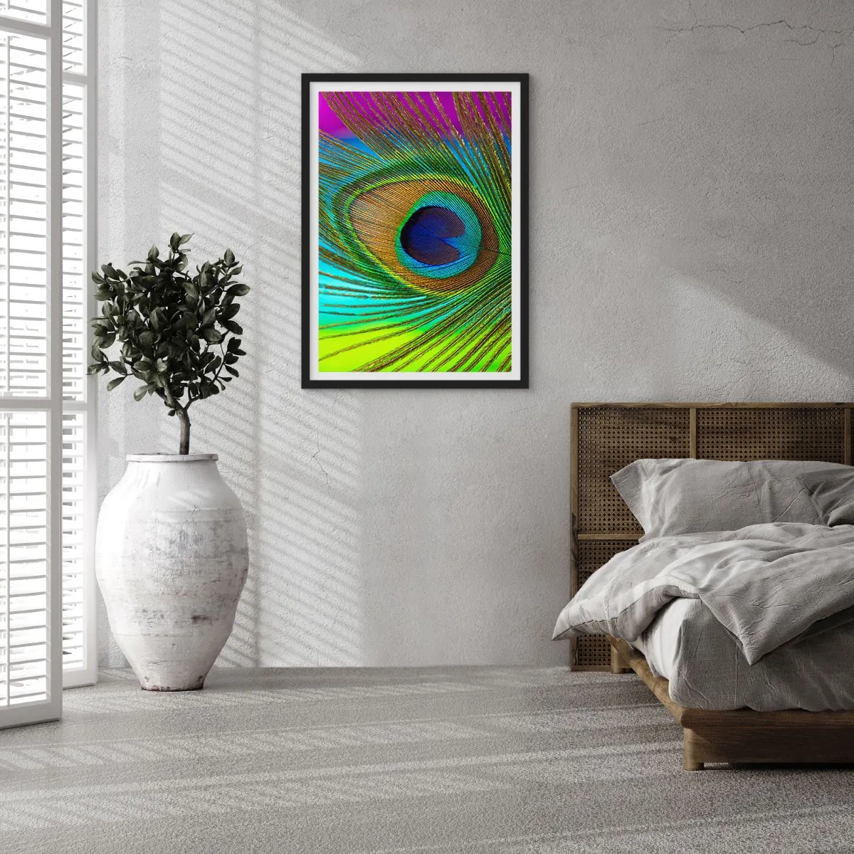Póster en marco negro - Cara a cara - 61x91 cm