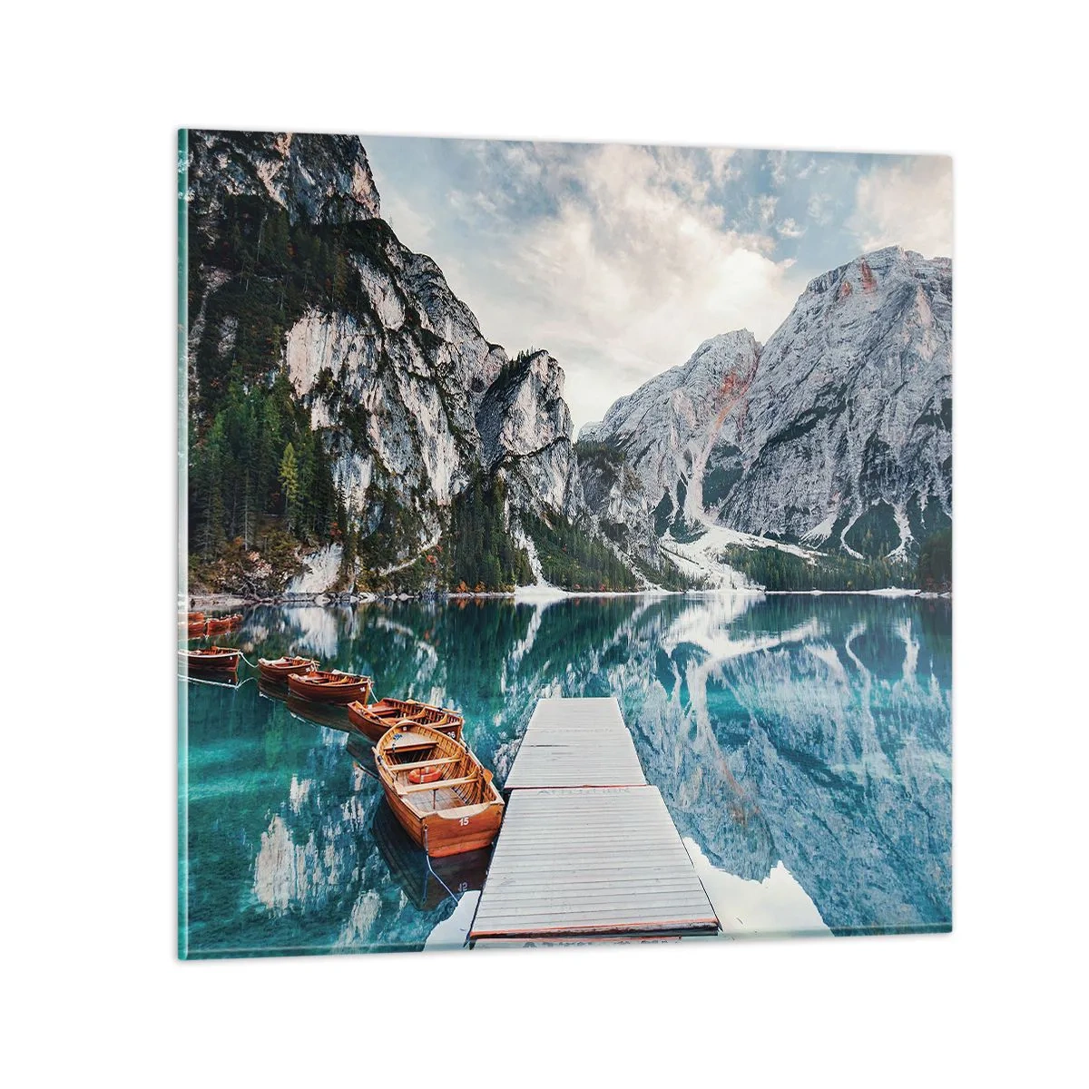 Cuadro sobre vidrio - Impresiones sobre Vidrio - Te mostraremos la fuente de la belleza - 60x60 cm