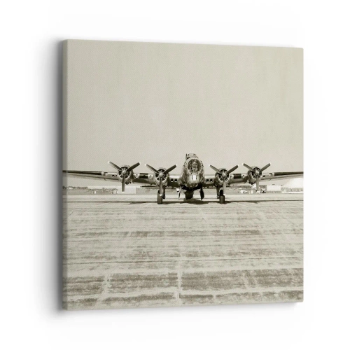 Cuadro sobre lienzo - Impresión de Imagen - Como siempre, preparado - 40x40 cm