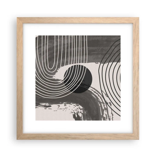 Póster en marco roble claro - La victoria del óvalo - 30x30 cm