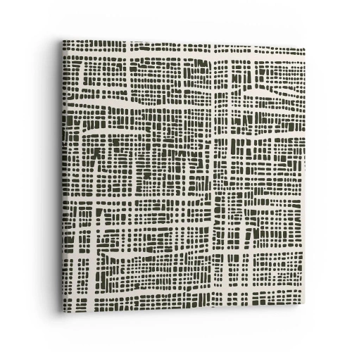 Cuadro sobre lienzo - Impresión de Imagen - Composición del tejido - 30x30 cm