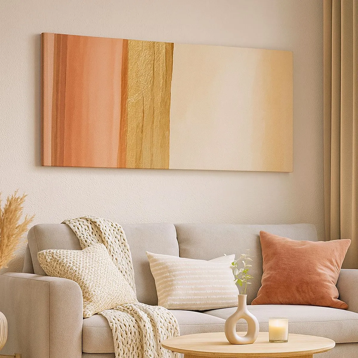 Cuadro sobre lienzo - Impresión de Imagen - Composición vertical - 100x40 cm