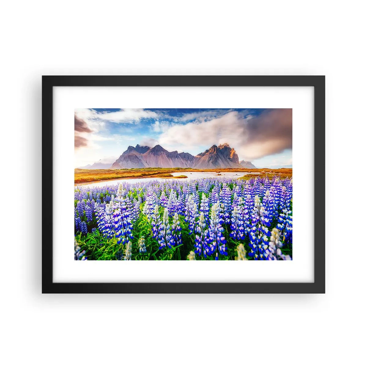 Póster en marco negro - La fuerza y la severidad junto a la dulzura - 40x30 cm