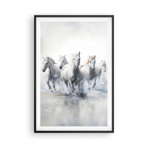 Póster en marco negro - Magia blanca - 61x91 cm