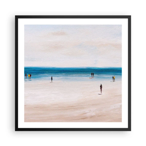 Póster en marco negro - Necesidad natural - 60x60 cm