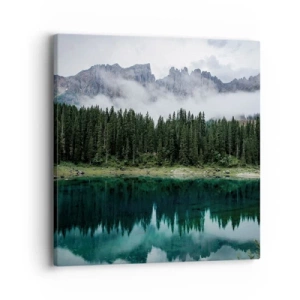 Cuadro sobre lienzo - Impresión de Imagen - Calla, calla, no despertemos al agua dormida.... - 40x40 cm