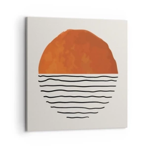Cuadro sobre lienzo - Impresión de Imagen - En un ambiente japonés - 60x60 cm