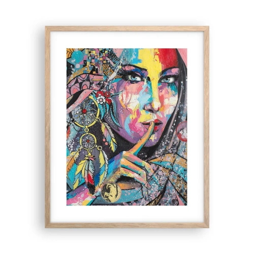 Póster en marco roble claro - Silencio hasta que entiendas - 40x50 cm