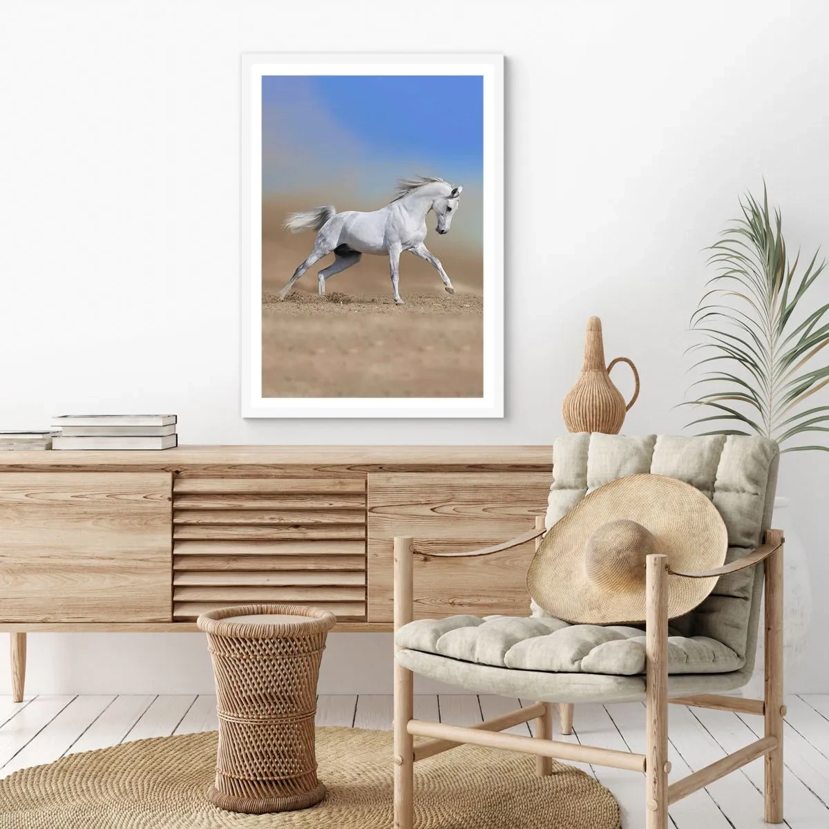 Póster en marco blanco - El más bello cuento de hadas árabe - 40x50 cm