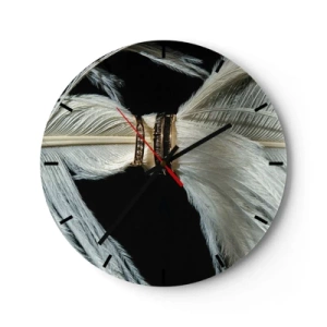 Reloj de pared - Reloj de vidrio - ...y no te dejaré.... - 40x40 cm