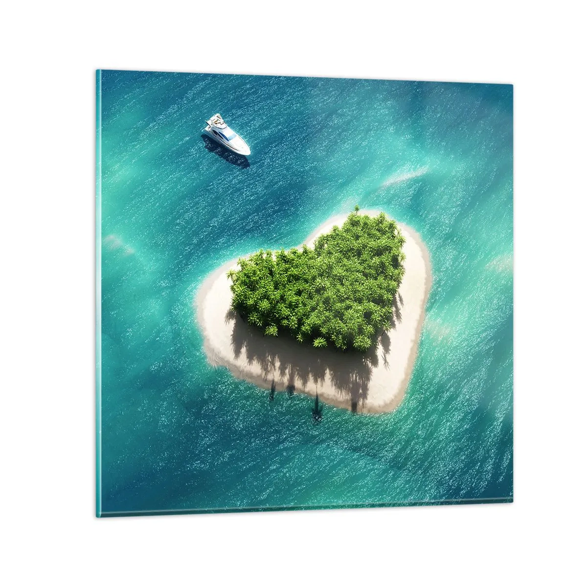 Cuadro sobre vidrio - Impresiones sobre Vidrio - Me encanta el verano - 70x70 cm