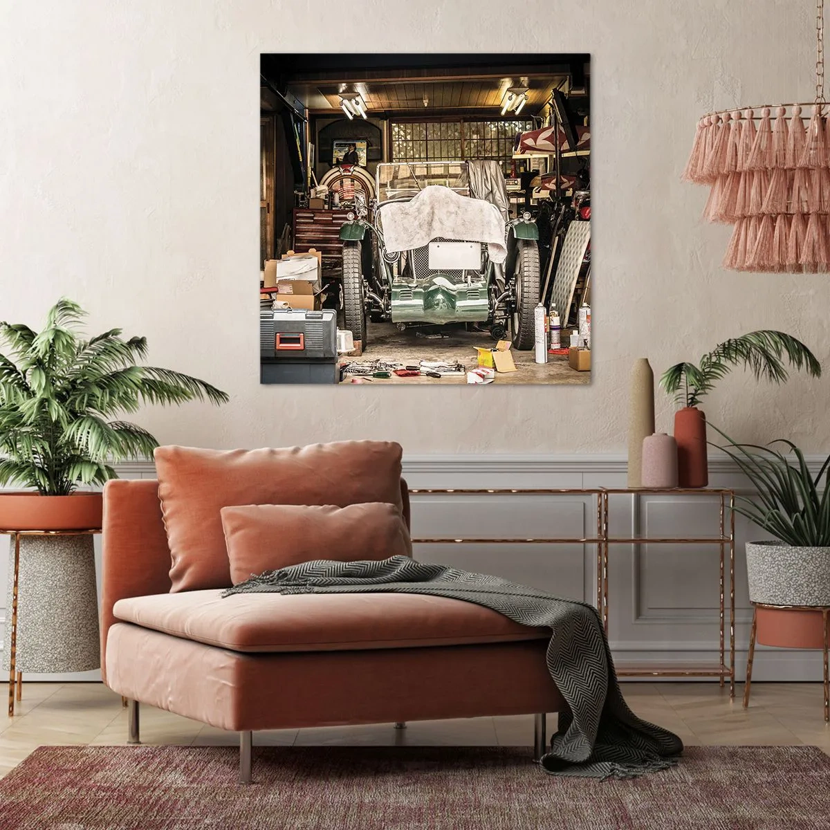 Cuadro sobre lienzo - Impresión de Imagen - Volver al pasado - 70x70 cm