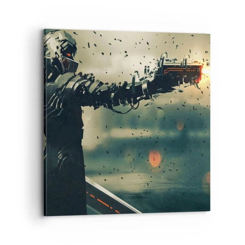 Cuadro sobre lienzo - Impresión de Imagen - Arma letal: tu propio Terminator - 70x70 cm