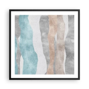 Póster en marco negro - Un estudio de la cercanía - 60x60 cm