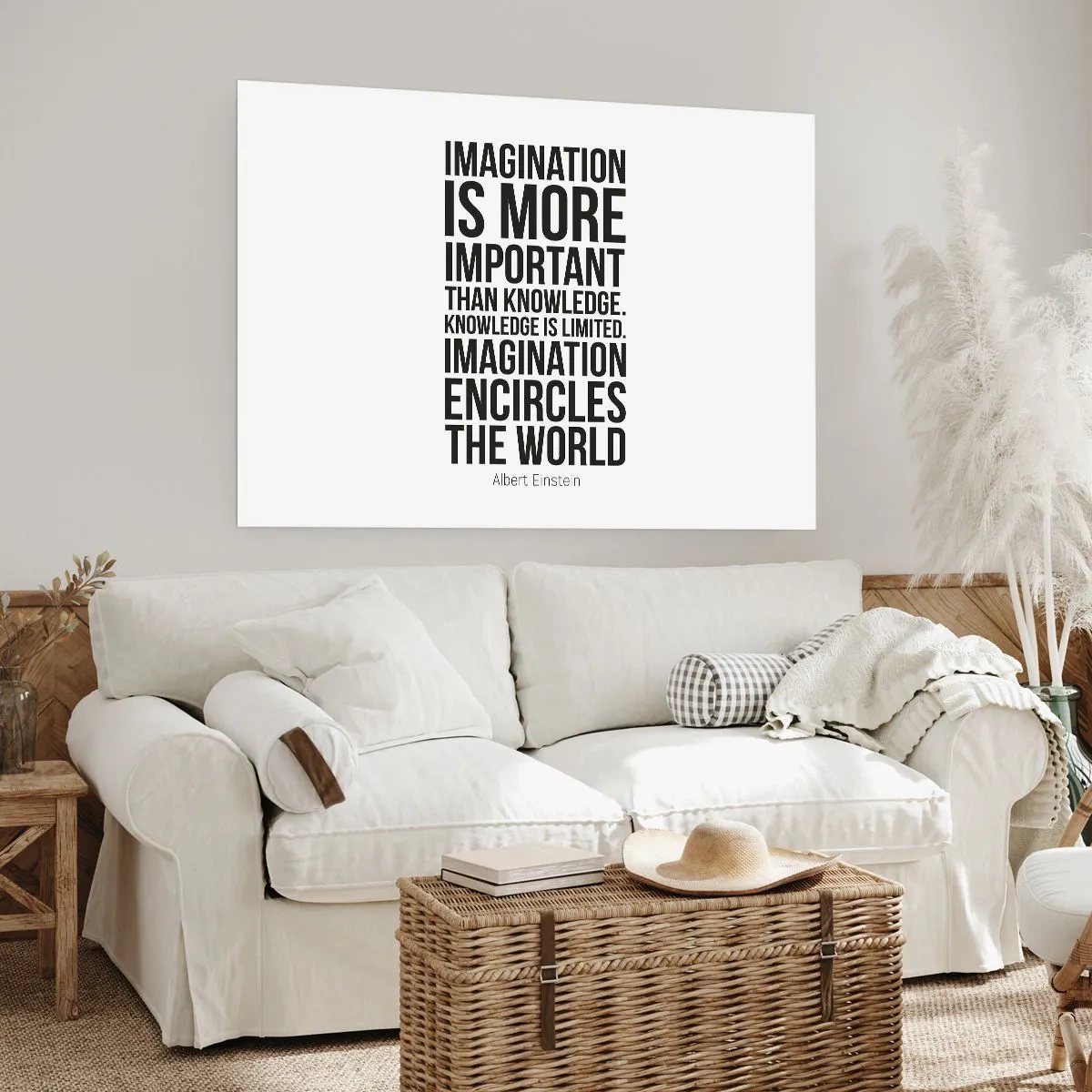 Póster - Einstein, sobre el poder de la imaginación - 70x50 cm