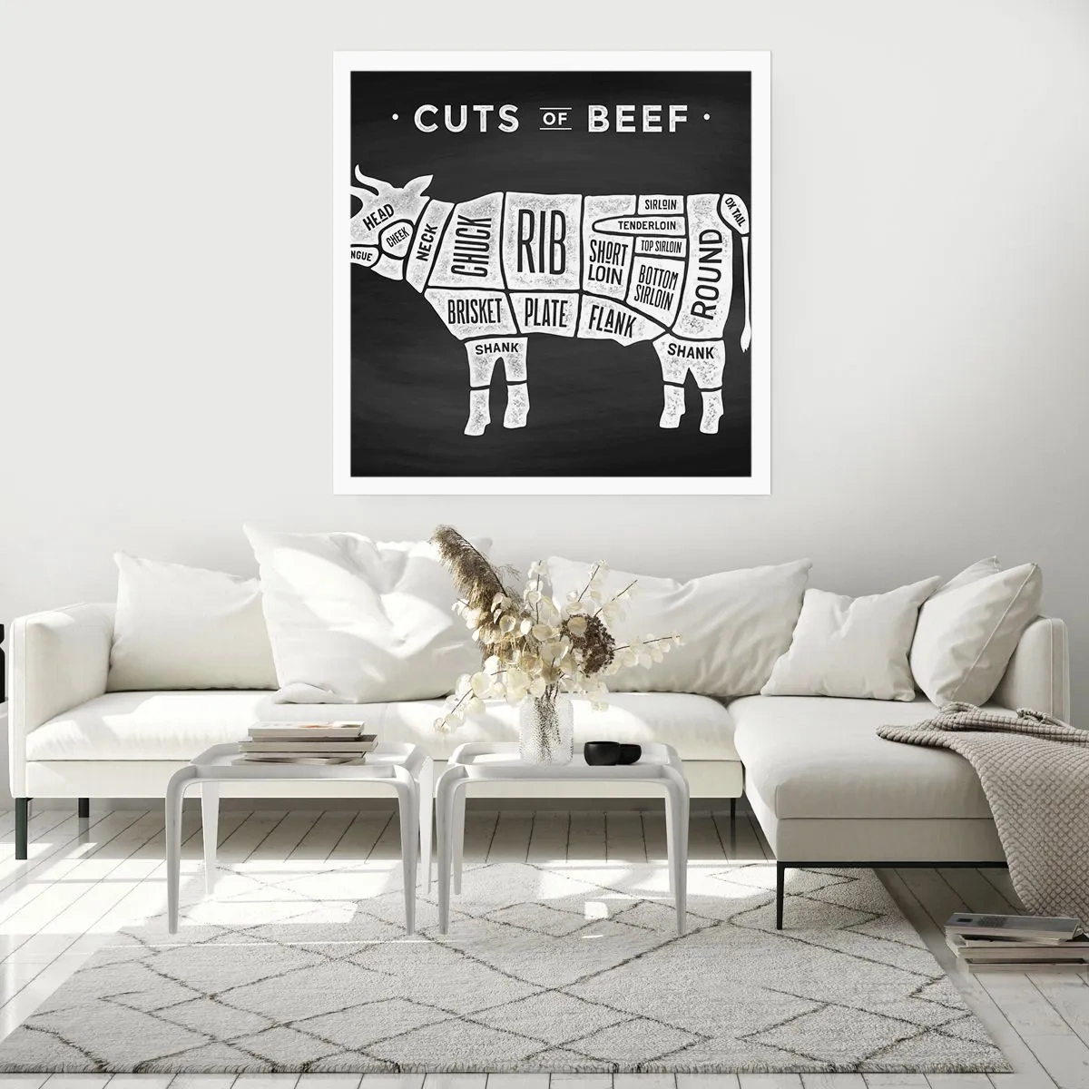 Póster - Manual del carnicero - 50x50 cm