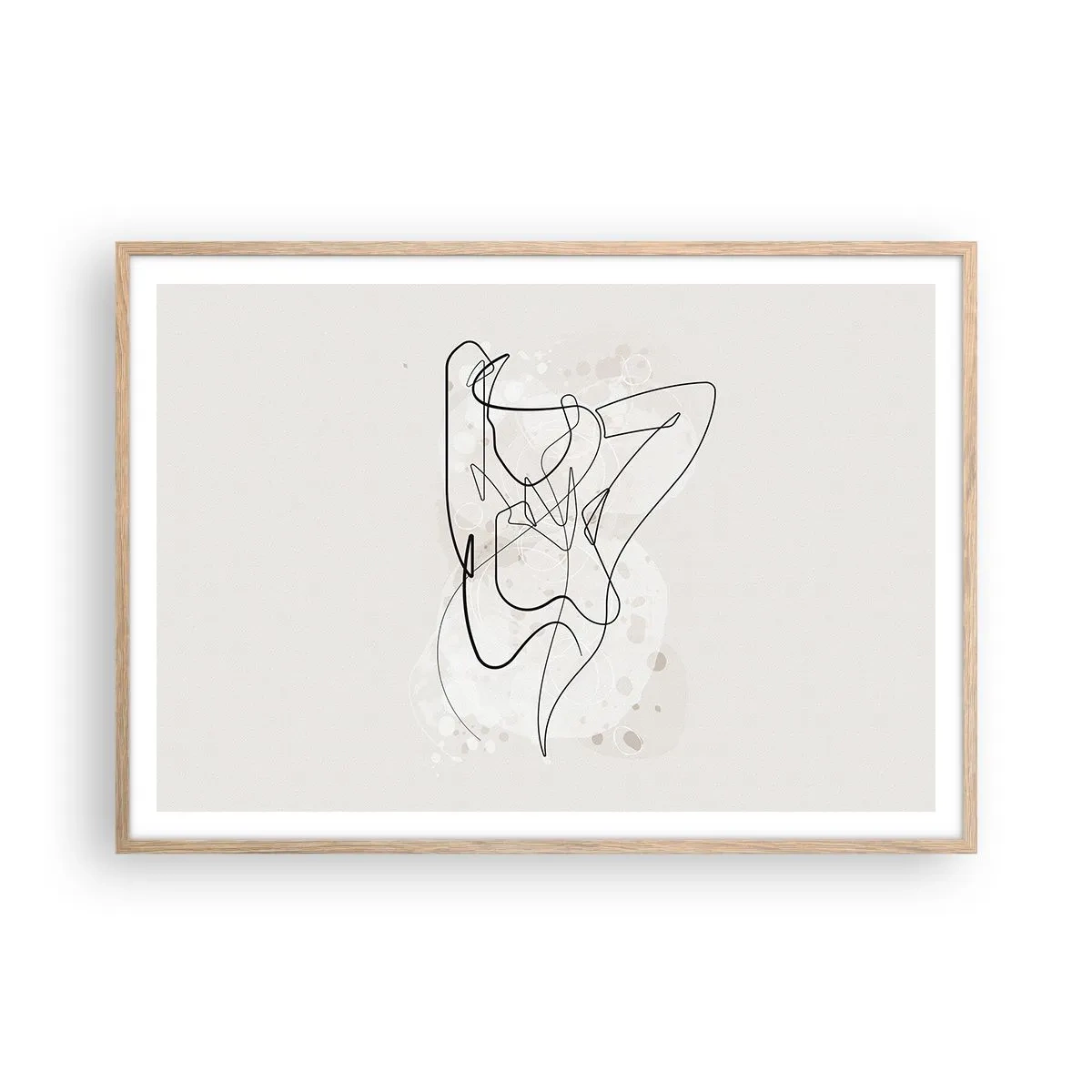 Póster en marco roble claro - El arte de la seducción - 100x70 cm