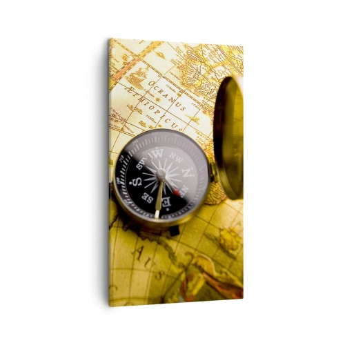 Cuadro sobre lienzo - Impresión de Imagen - ¿Hasta el fin del mundo? - 45x80 cm