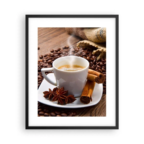 Póster en marco negro - Sabor y aroma picante - 40x50 cm