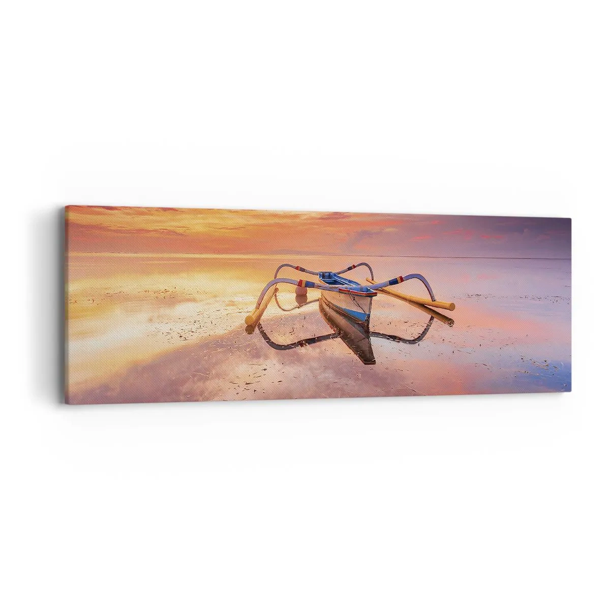Cuadro sobre lienzo - Impresión de Imagen - Calma de una tarde tropical - 90x30 cm