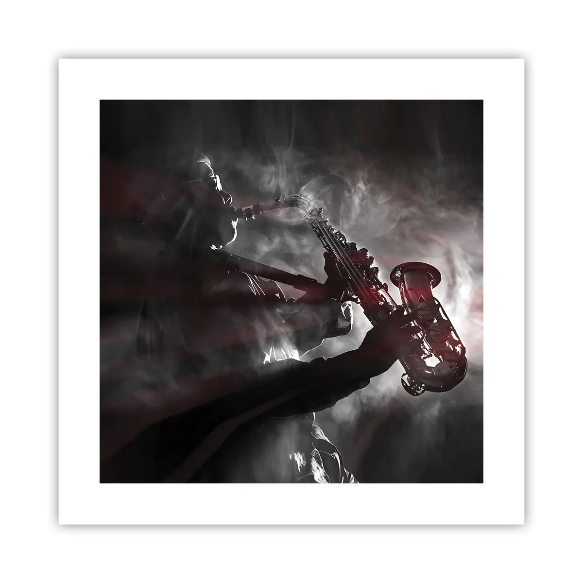 Póster - En el vapor del jazz - 40x40 cm