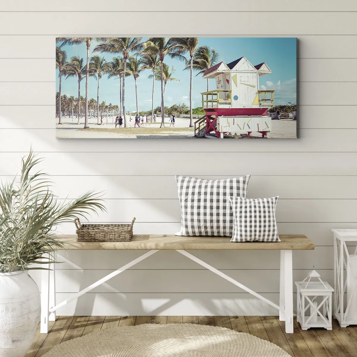 Cuadro sobre lienzo - Impresión de Imagen - Un hermoso día por delante - 100x40 cm