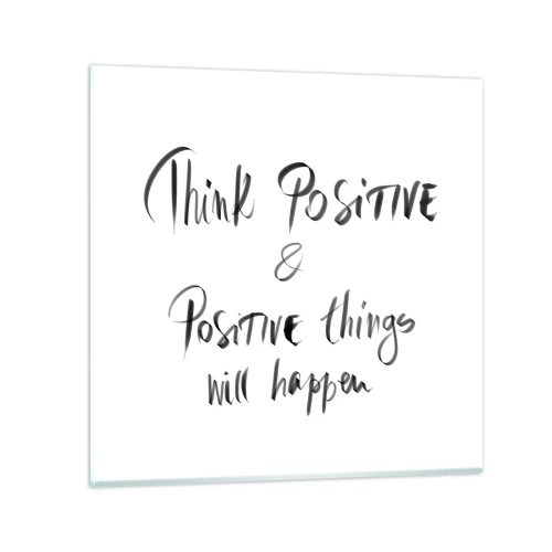 Cuadro sobre vidrio - Impresiones sobre Vidrio - ¿Cómo vivir? - 40x40 cm