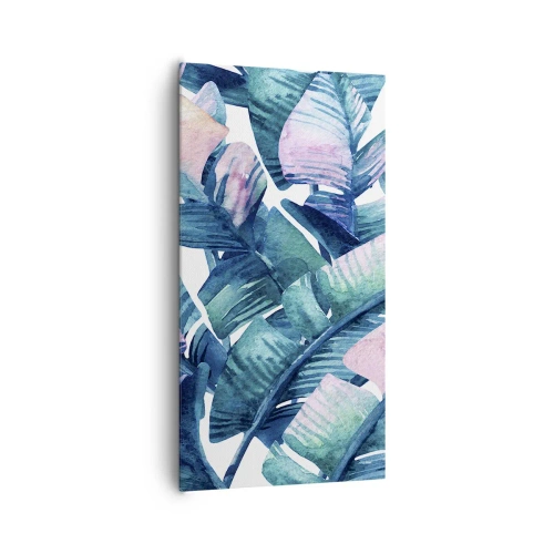 Cuadro sobre lienzo - Impresión de Imagen - En una plantación de plátanos - 65x120 cm