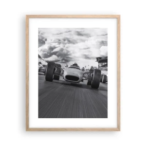 Póster en marco roble claro - ¡Hay poder! - 40x50 cm