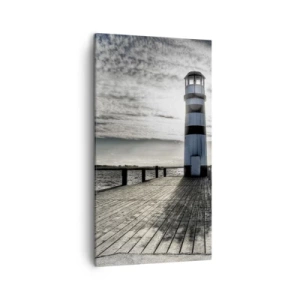 Cuadro sobre lienzo - Impresión de Imagen - Marineros, aquí os espero - 45x80 cm
