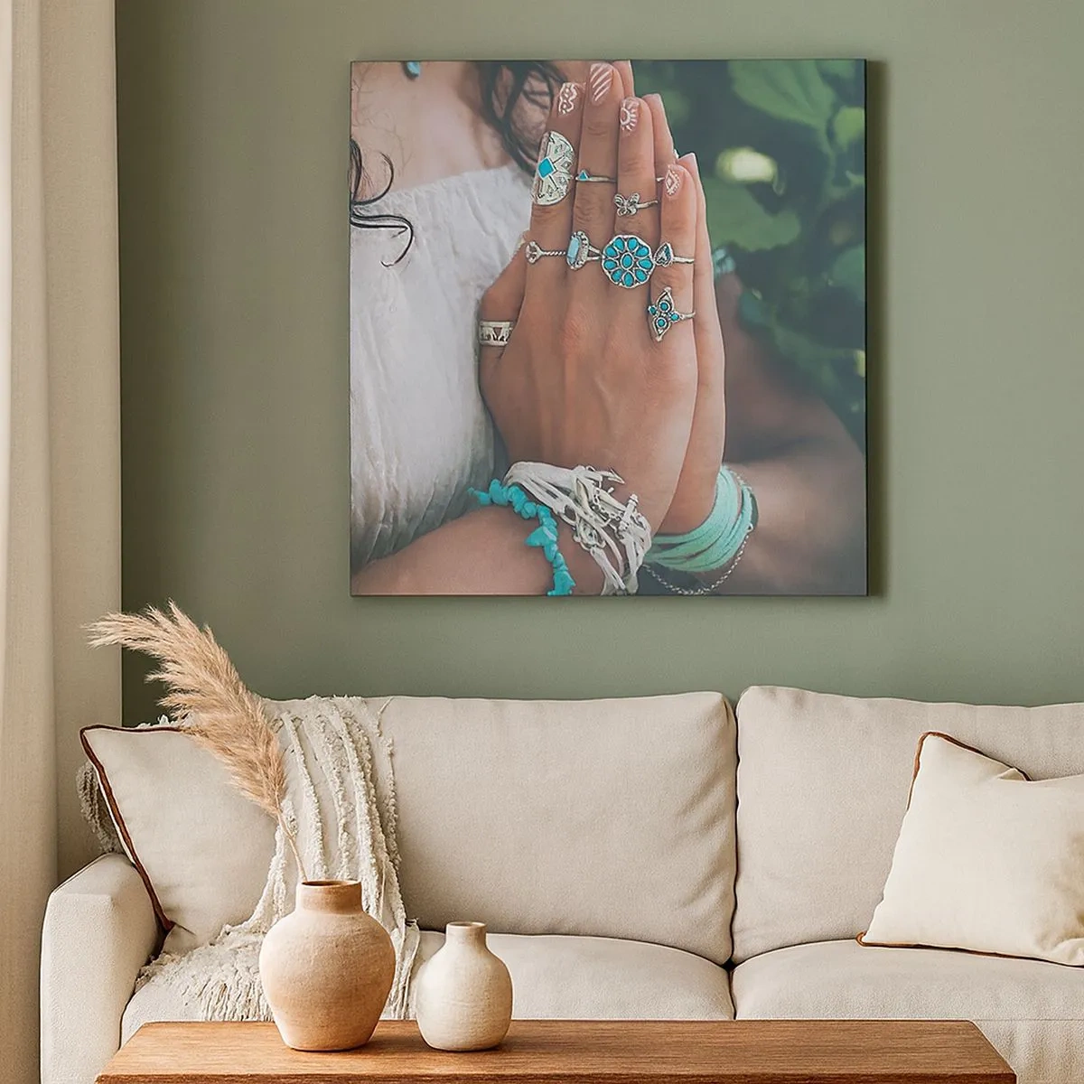 Cuadro sobre lienzo - Impresión de Imagen - Conocimiento interior - 30x30 cm