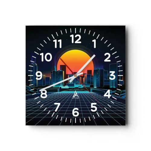 Reloj de pared - Reloj de vidrio - ¿Todavía deseas volver a la realidad? - 40x40 cm