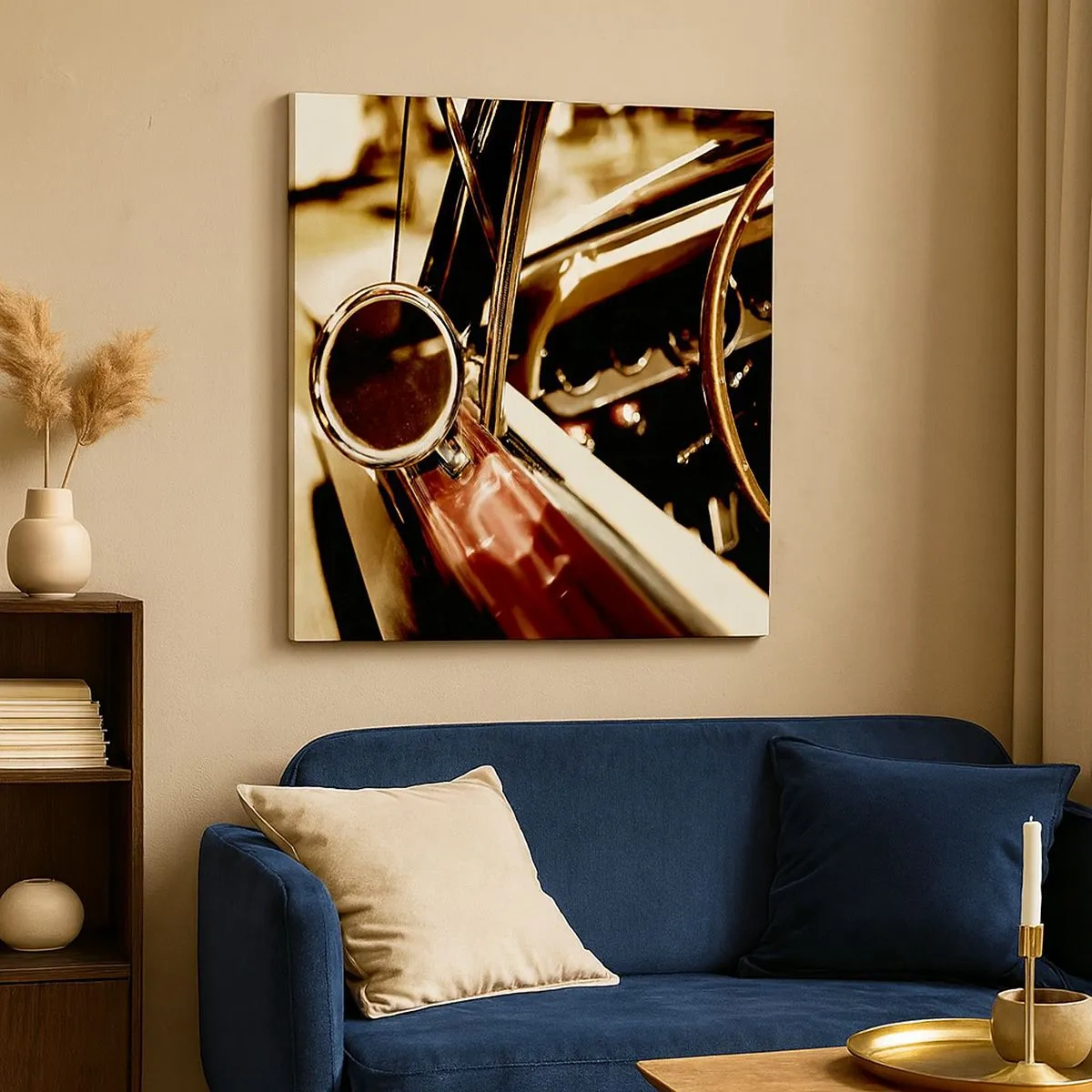 Cuadro sobre lienzo - Impresión de Imagen - Un coche con alma - 30x30 cm