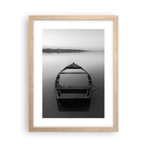 Póster en marco roble claro - Anhelo y melancolía - 30x40 cm