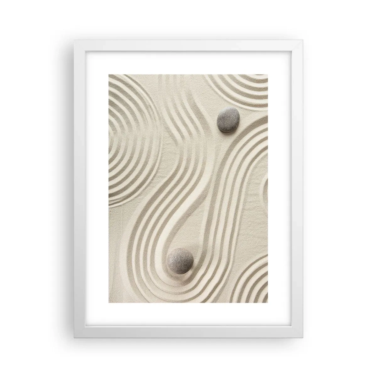 Póster en marco blanco - Un toque de calidez - 30x40 cm