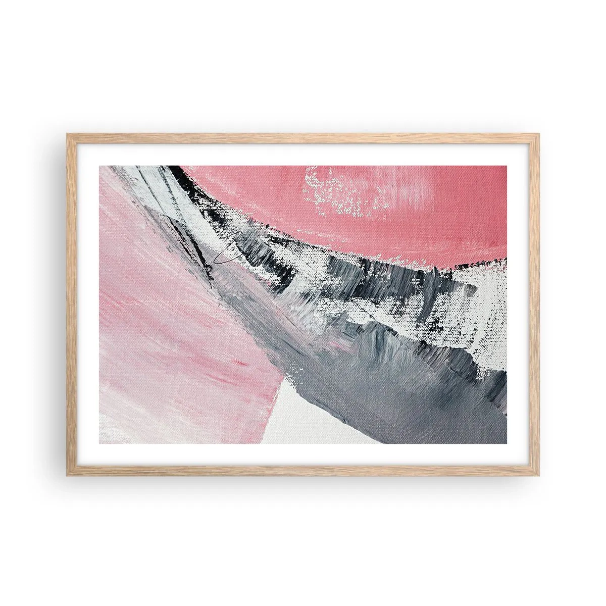 Póster en marco roble claro - Composición a juego - 70x50 cm