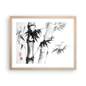 Póster en marco roble claro - Primer plano de Oriente - 50x40 cm